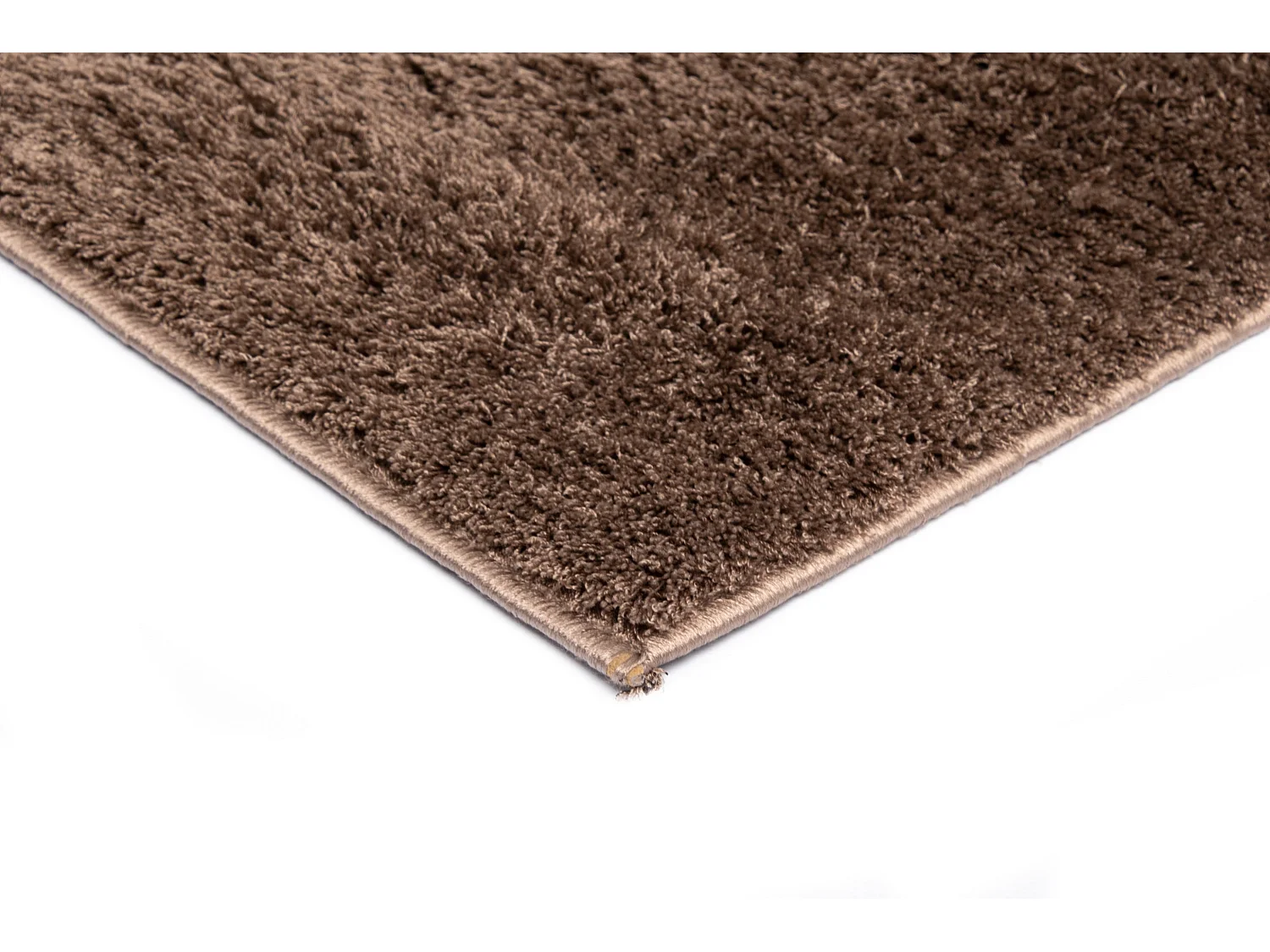 Tapis shaggy 185x185 brun Luzern