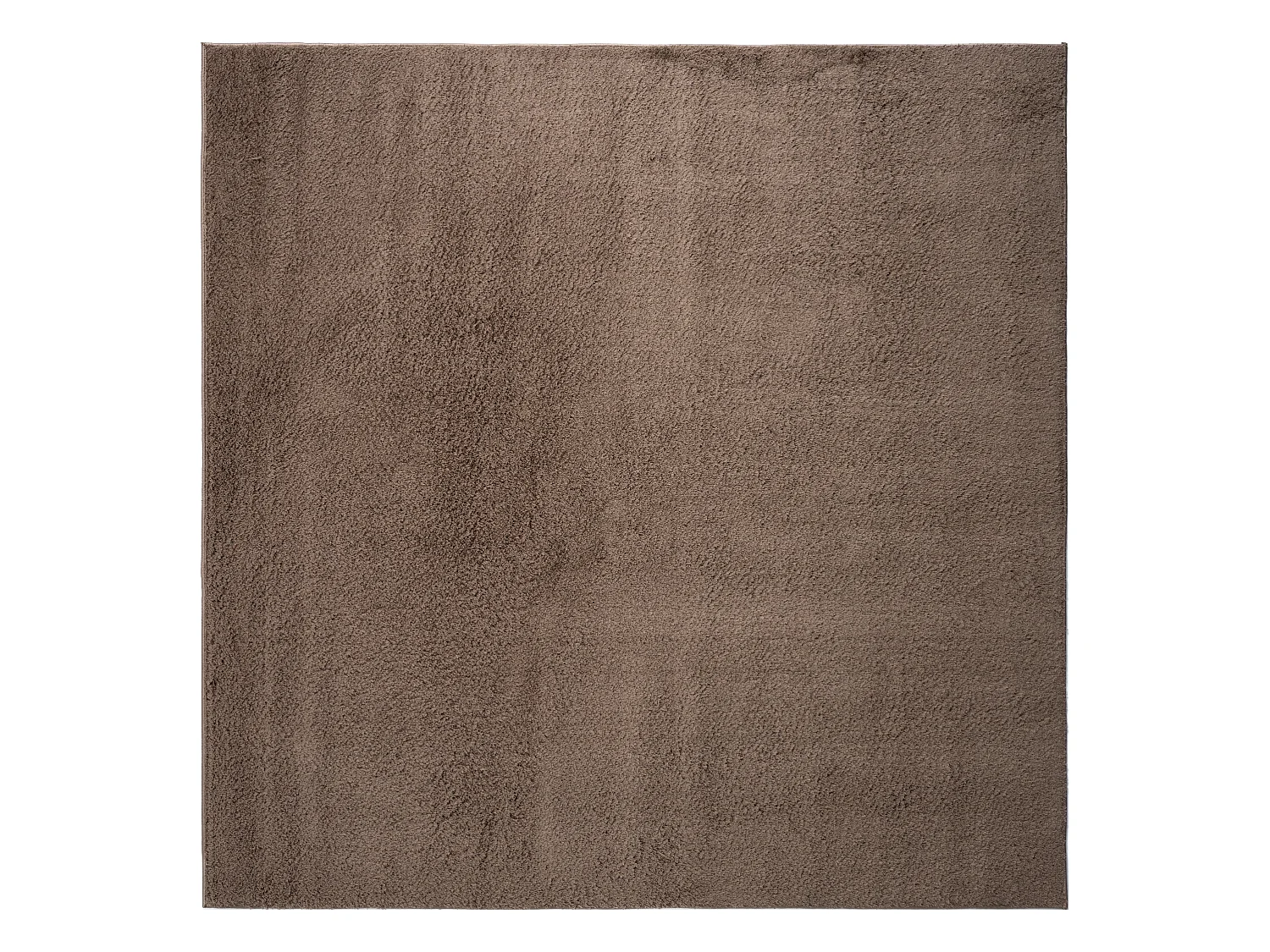 Tapis shaggy 185x185 brun Luzern