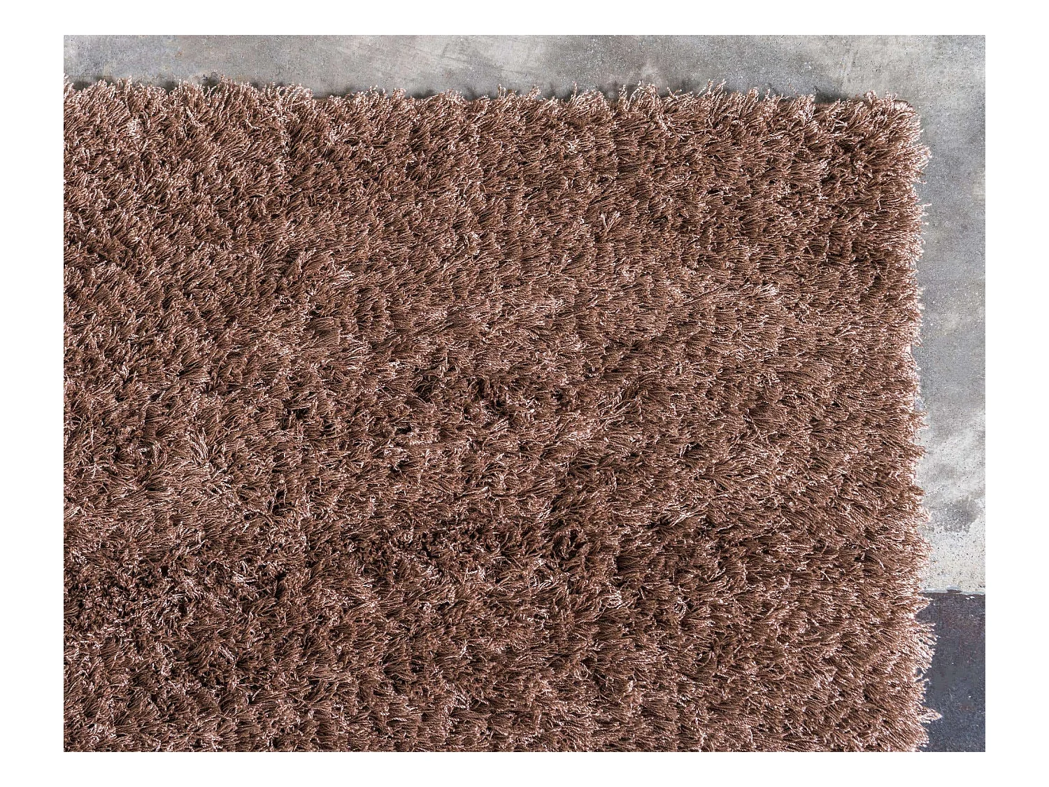 Hoogpolig tapijt 185x185 Bruin Luzern