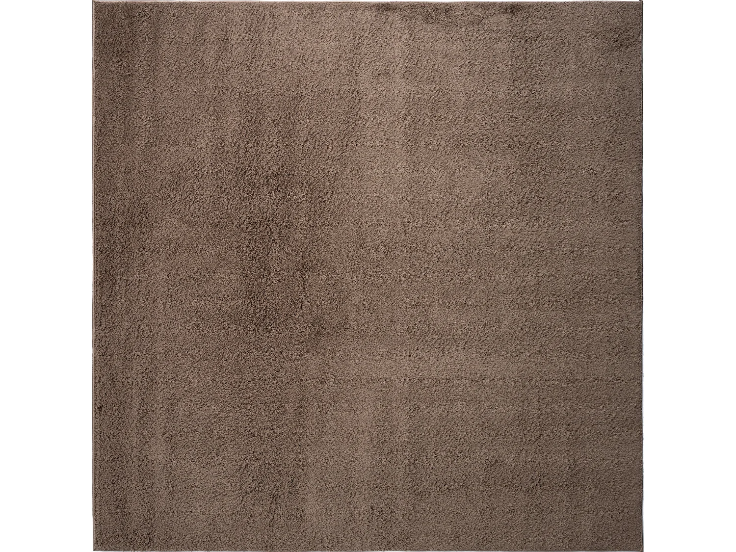 Tappeto shaggy  185x185 marrone Luzern