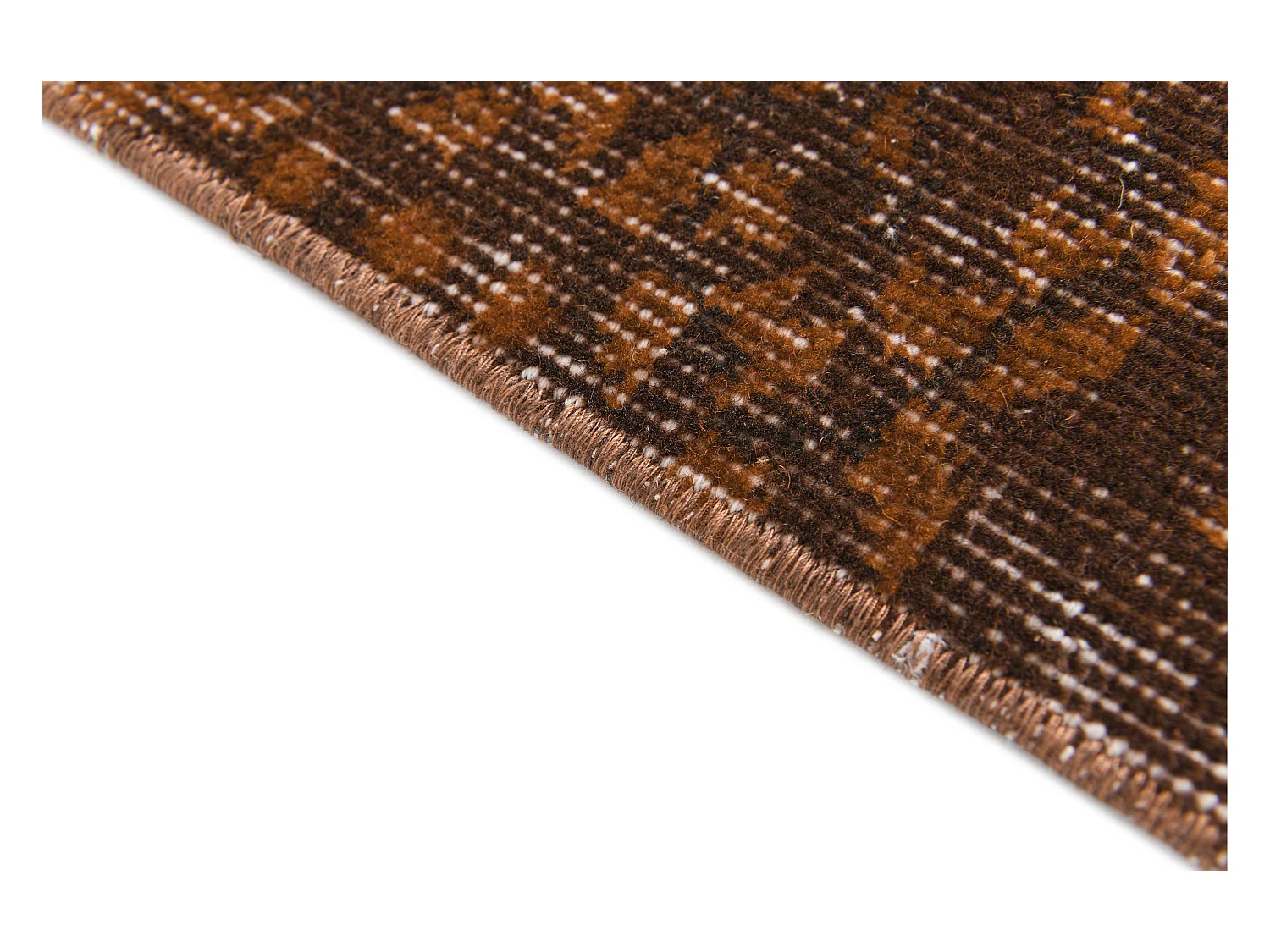 Wollteppich 112x203 Braun Ultra Vintage