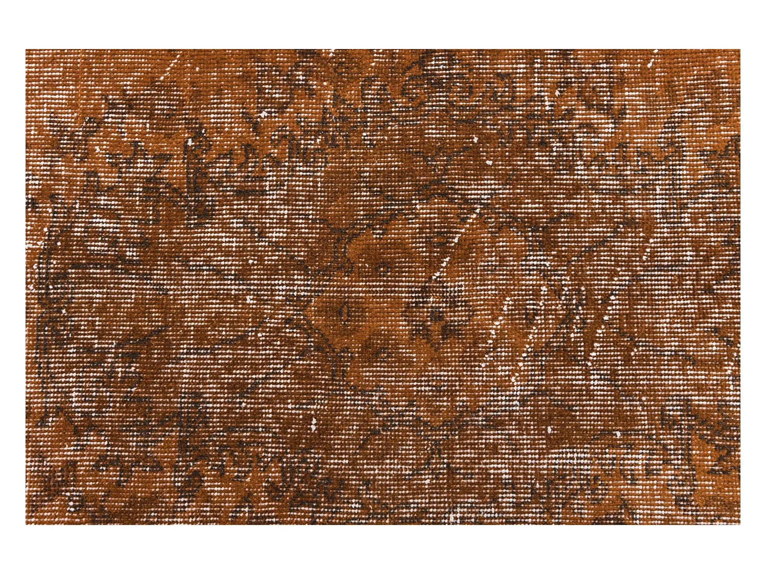 Wollteppich 112x203 Braun Ultra Vintage