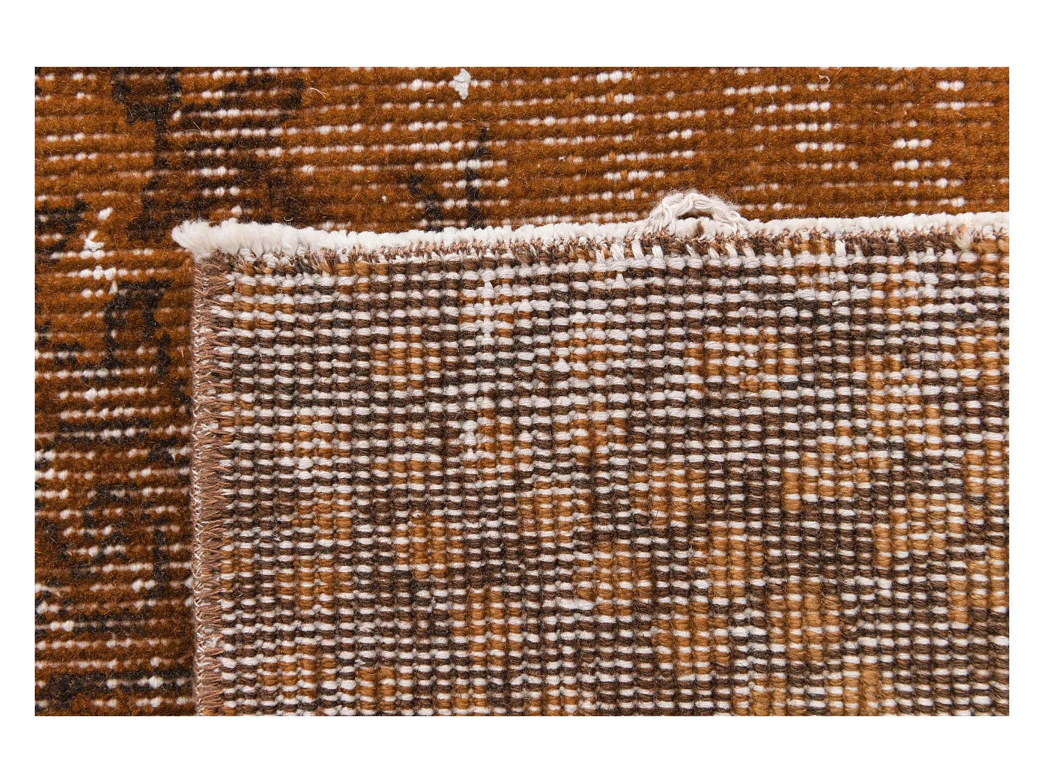 Wollteppich 112x203 Braun Ultra Vintage