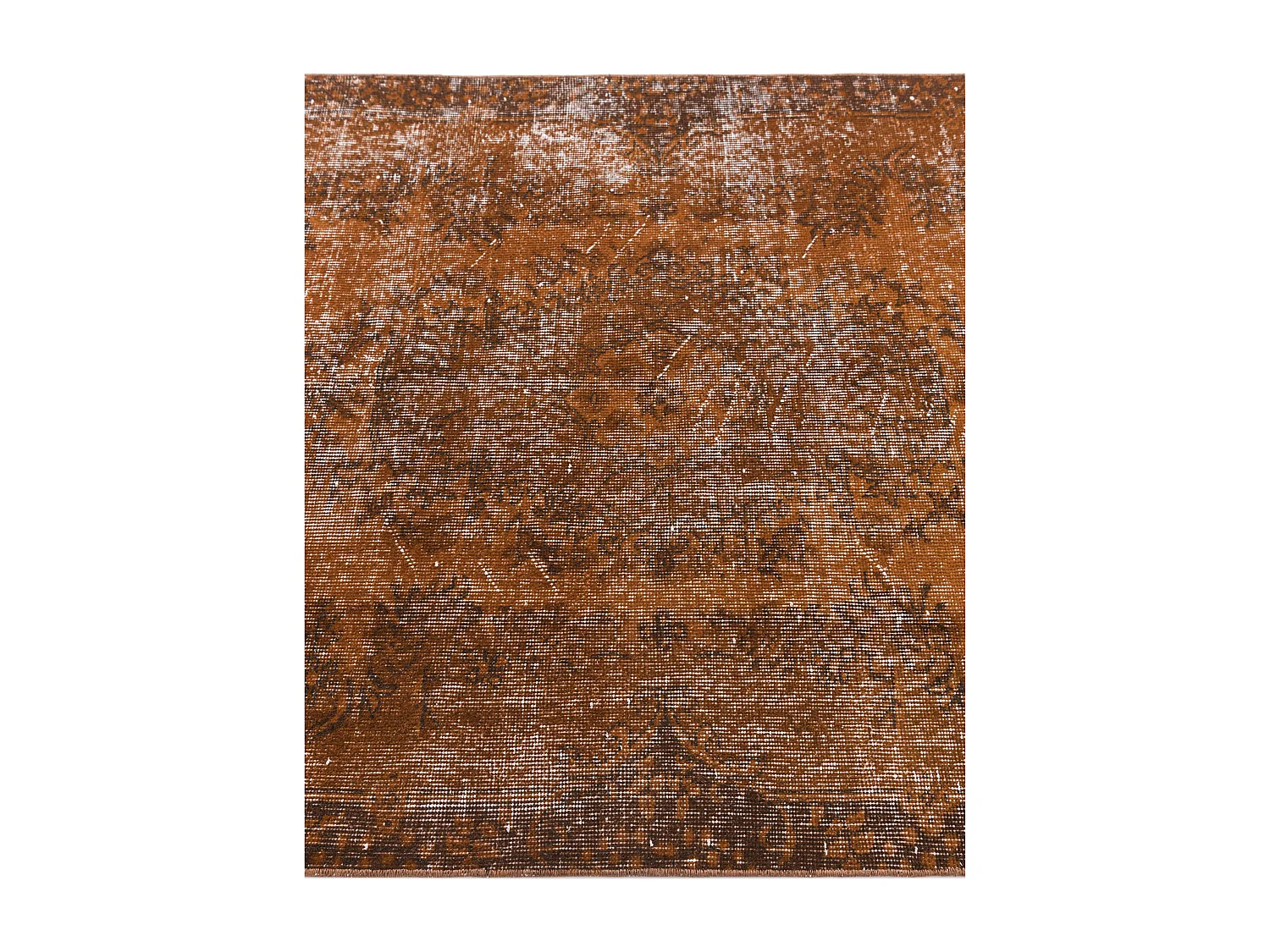 Wollteppich 112x203 Braun Ultra Vintage