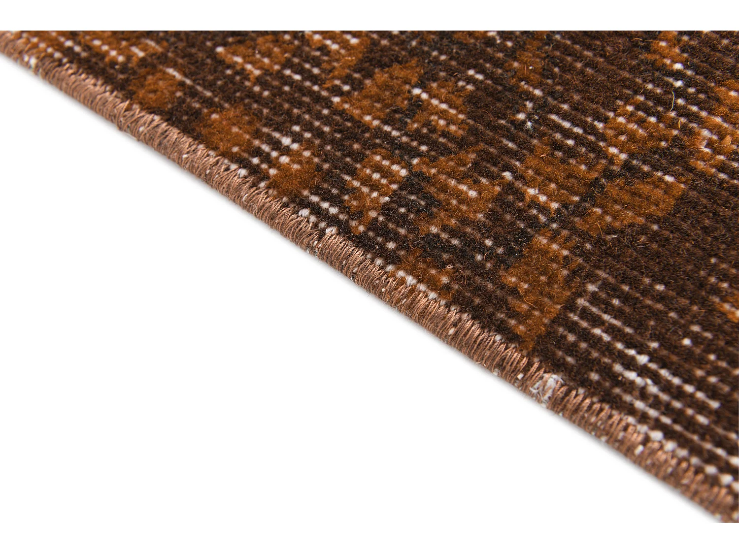 Wollteppich 112x203 Braun Ultra Vintage