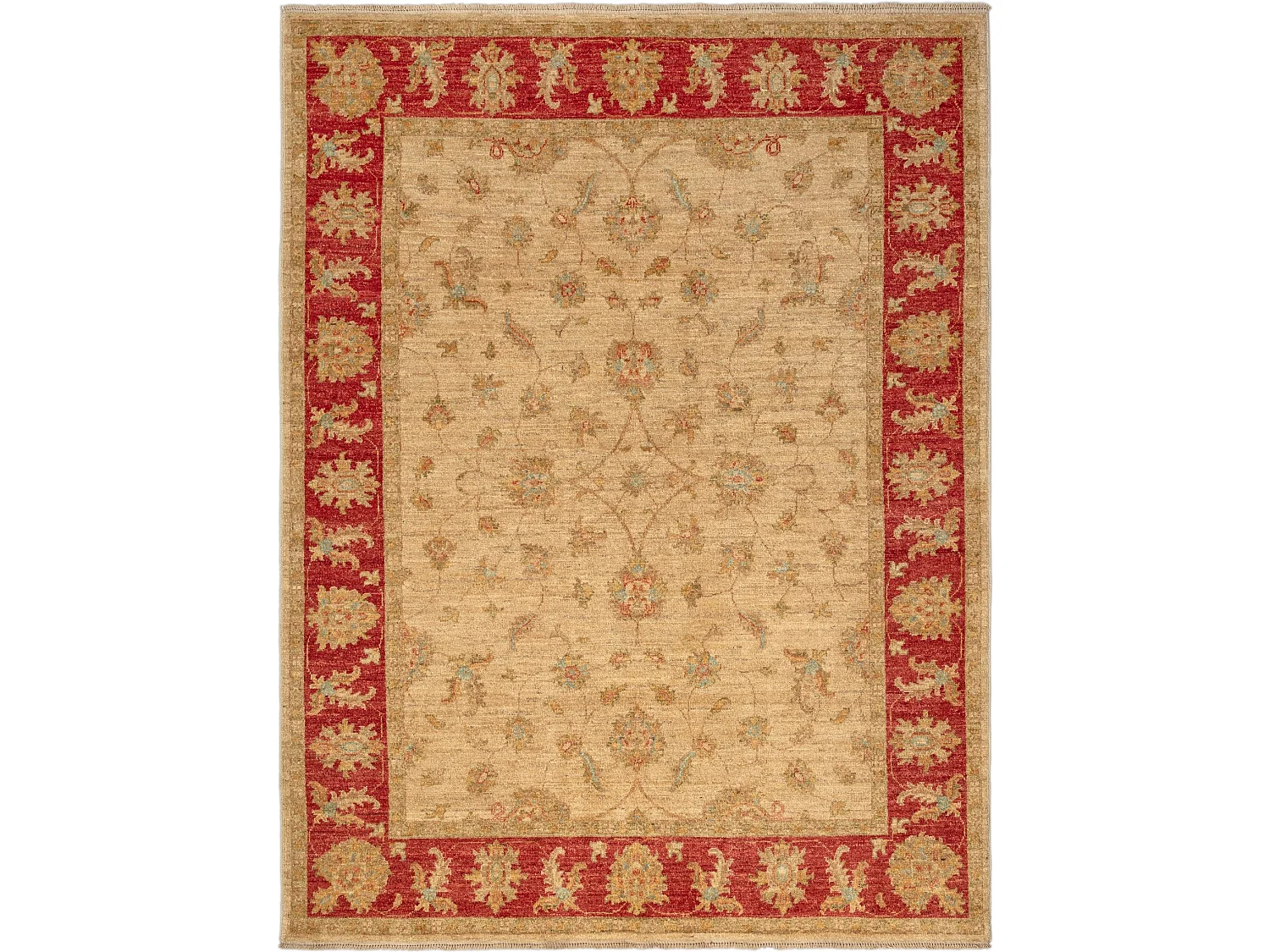 Tapis de laine 150x198 beige Ziegler