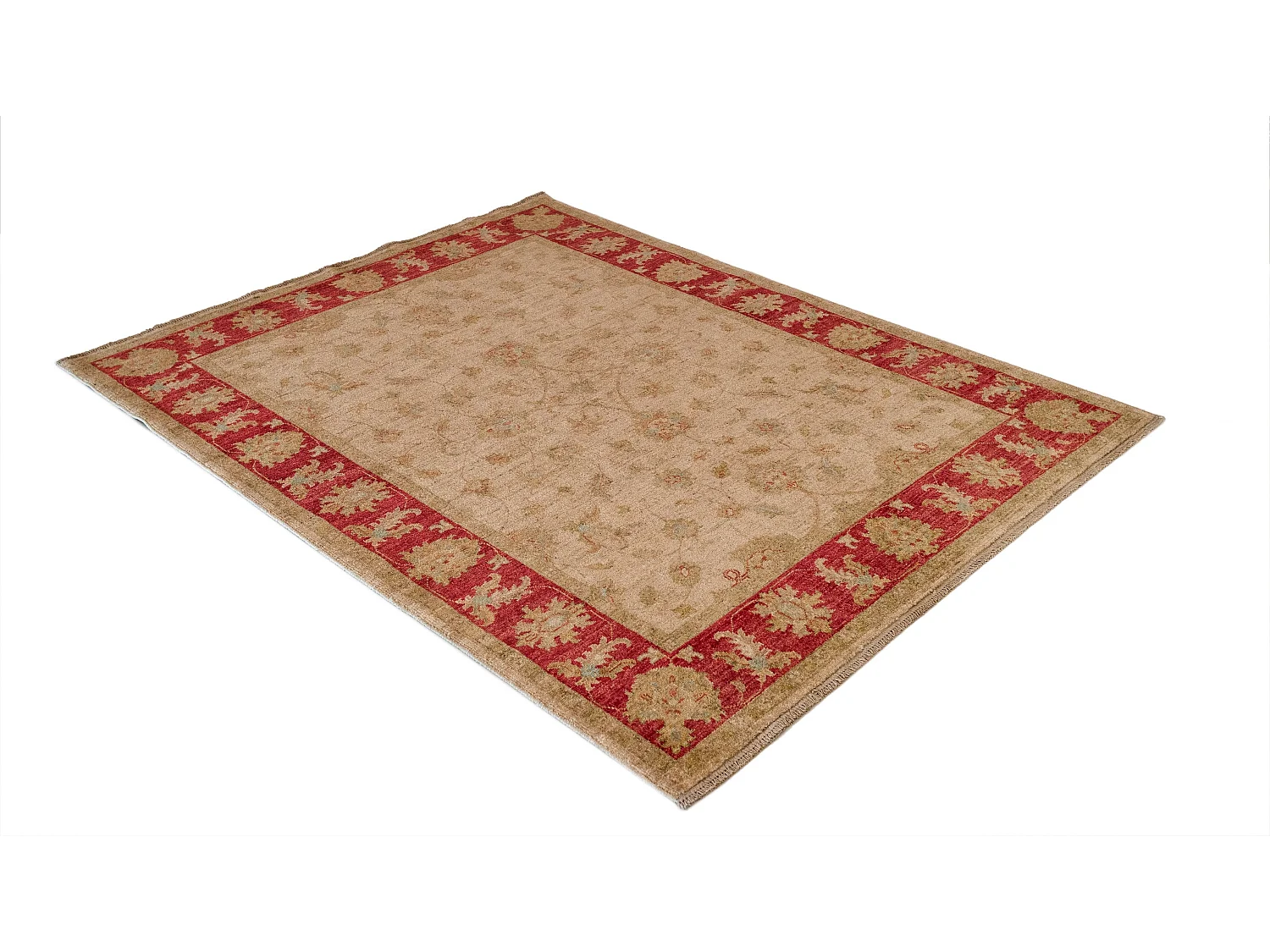 Tapis de laine 150x198 beige Ziegler
