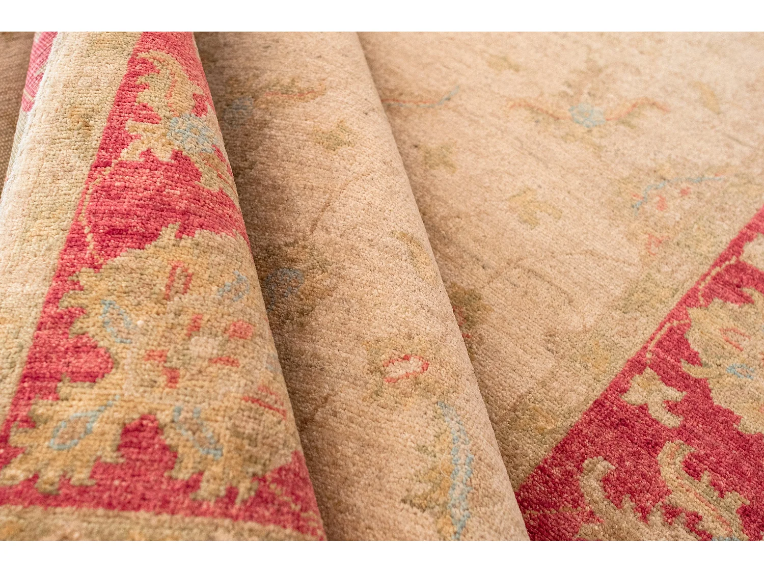 Tapis de laine 150x198 beige Ziegler