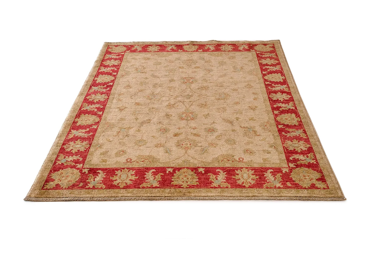 Tapis de laine 150x198 beige Ziegler