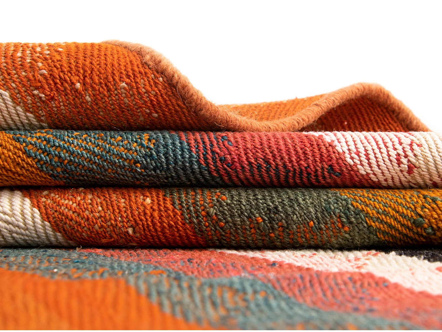 Wollteppich 147x183 Rot Jajim