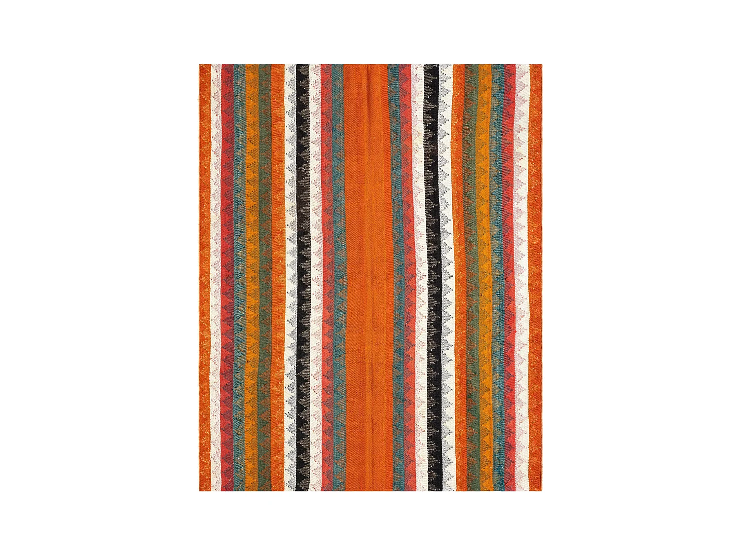 Tapis de laine 147x183 rouge Jajim