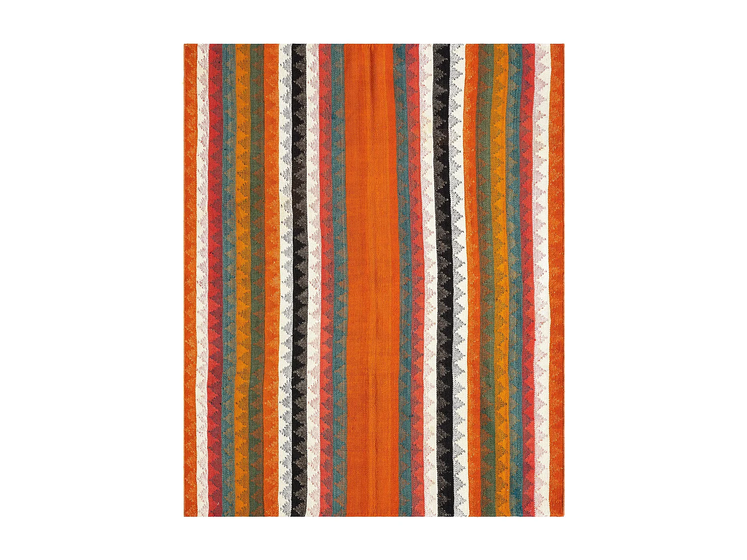 Tapis de laine 147x183 rouge Jajim