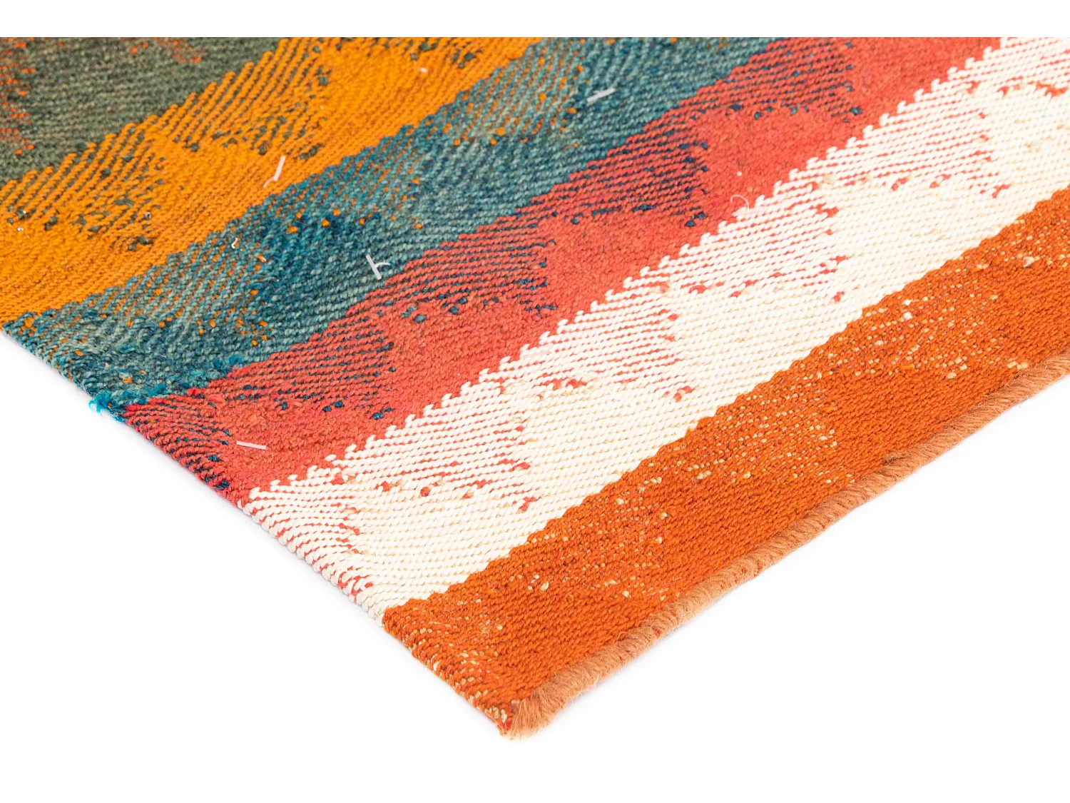 Tapis de laine 147x183 rouge Jajim