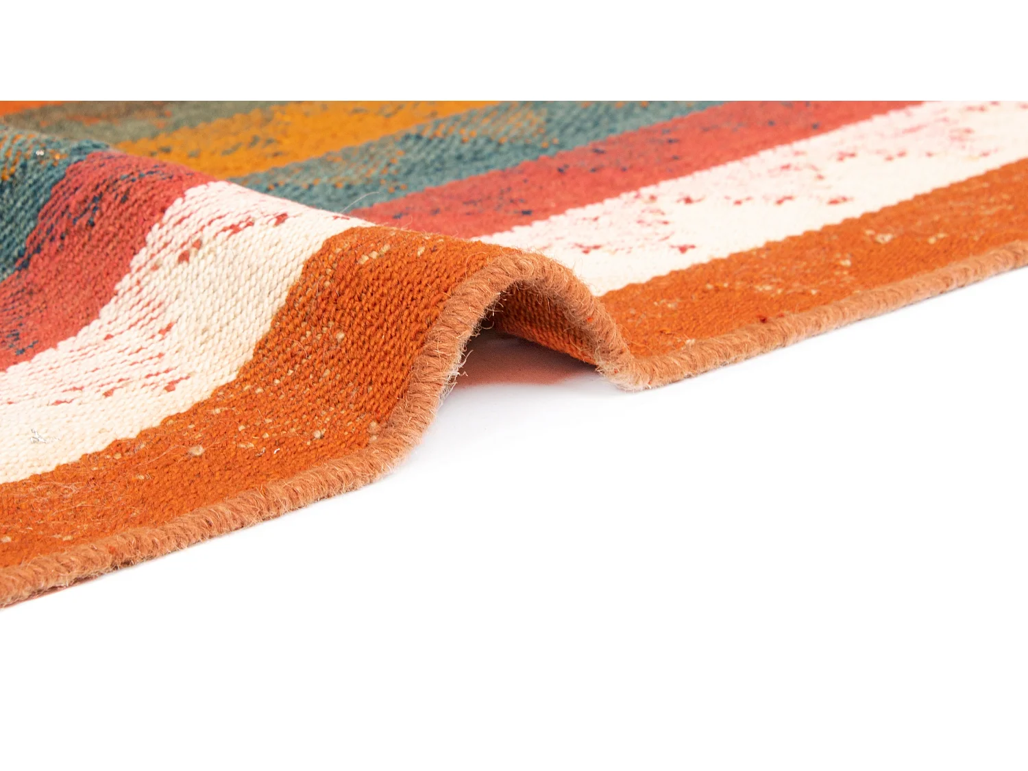 Tapis de laine 147x183 rouge Jajim