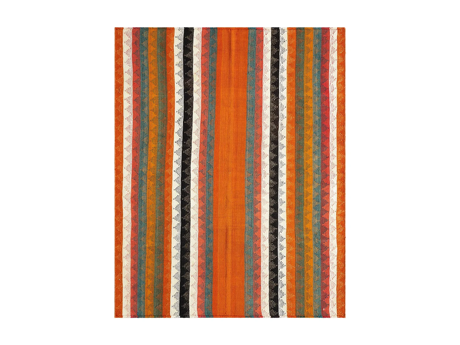 Tapis de laine 147x183 rouge Jajim