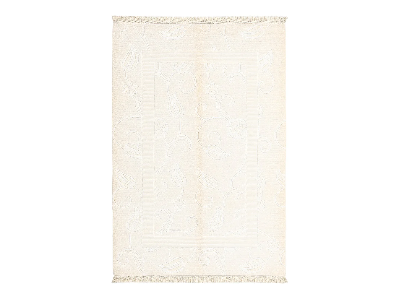 Tapis de laine 124x183 beige Darya