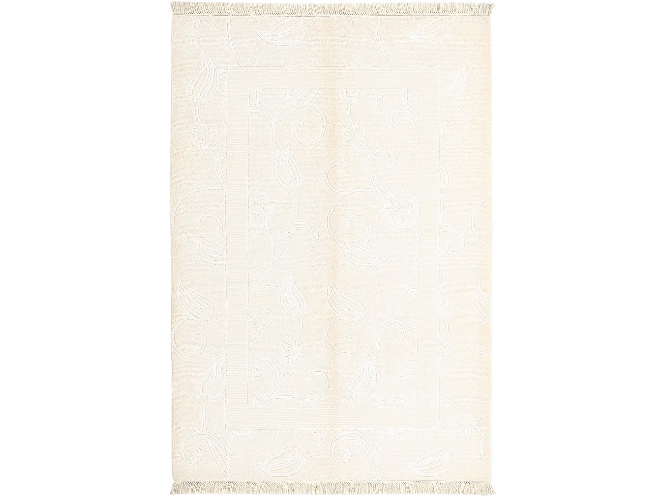Tapis de laine 124x183 beige Darya