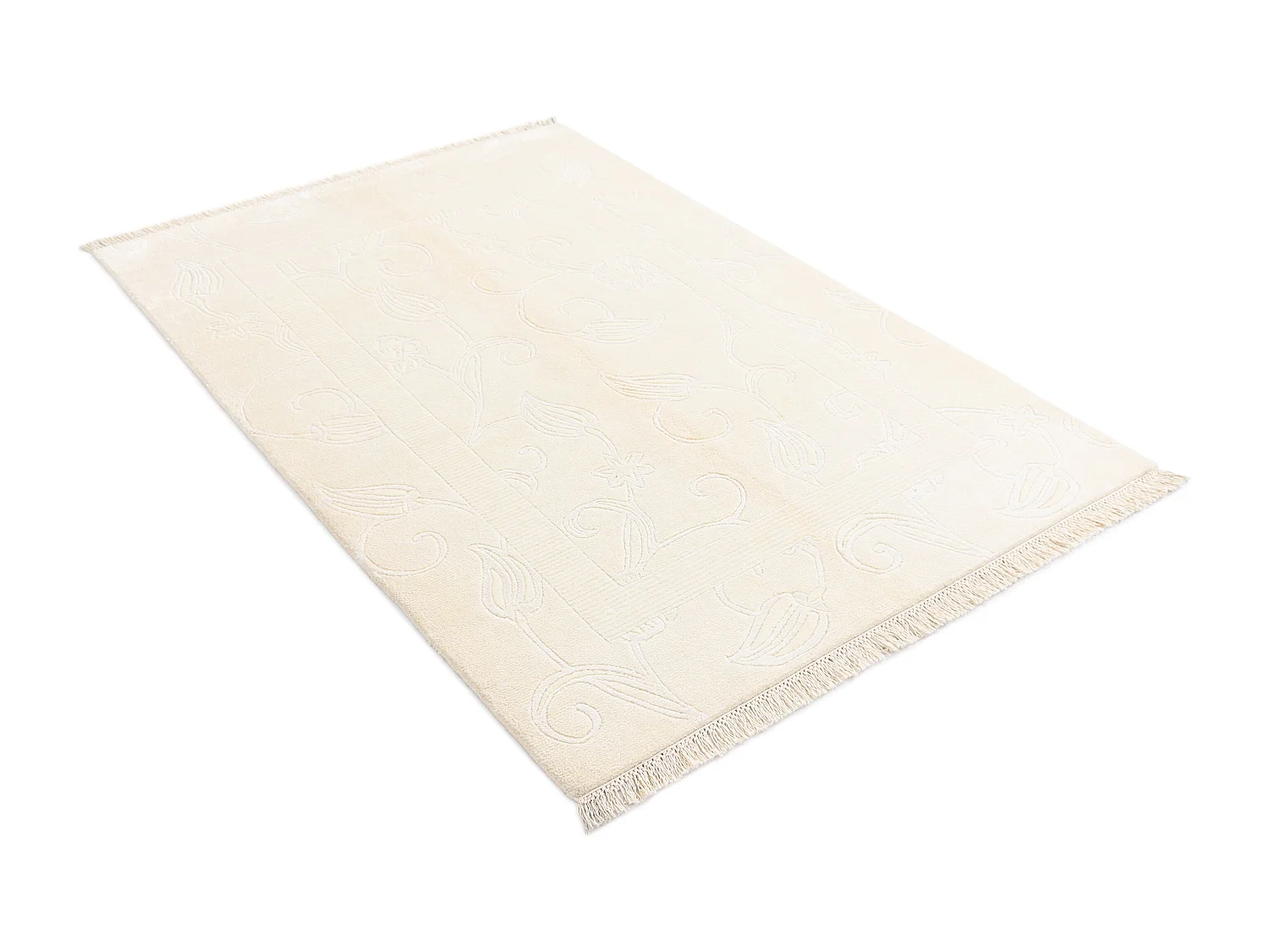 Tapis de laine 124x183 beige Darya