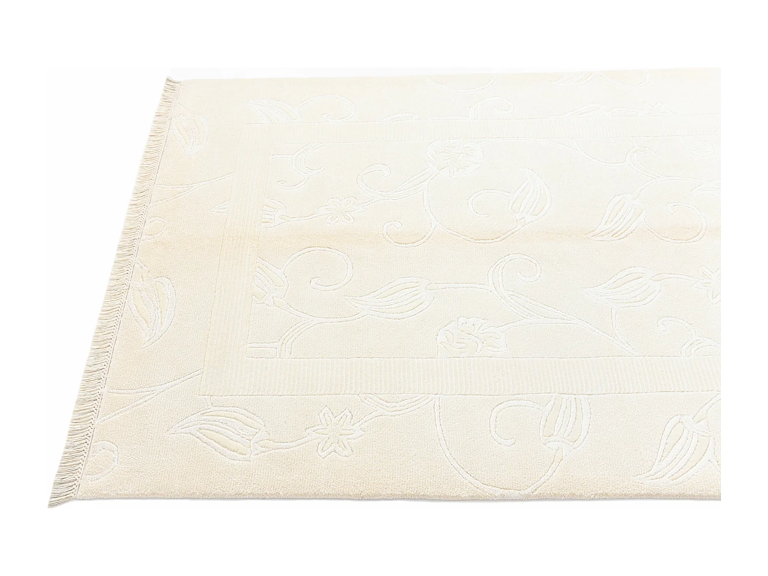 Tapis de laine 124x183 beige Darya