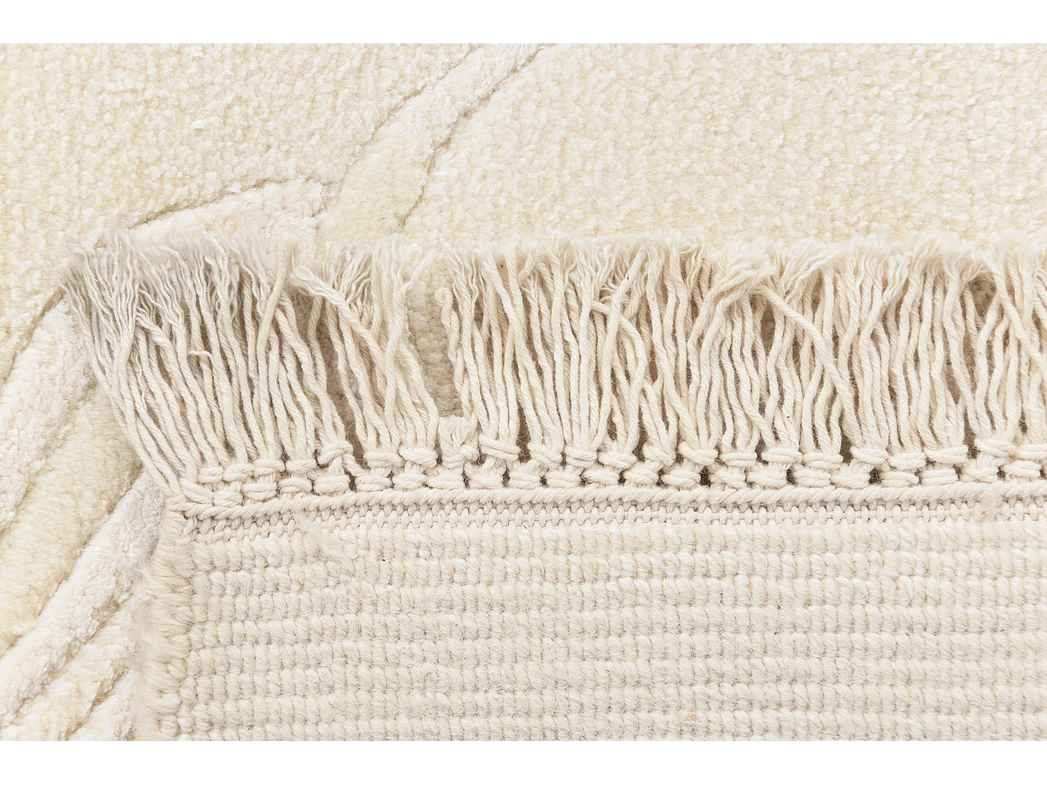 Tapis de laine 124x183 beige Darya