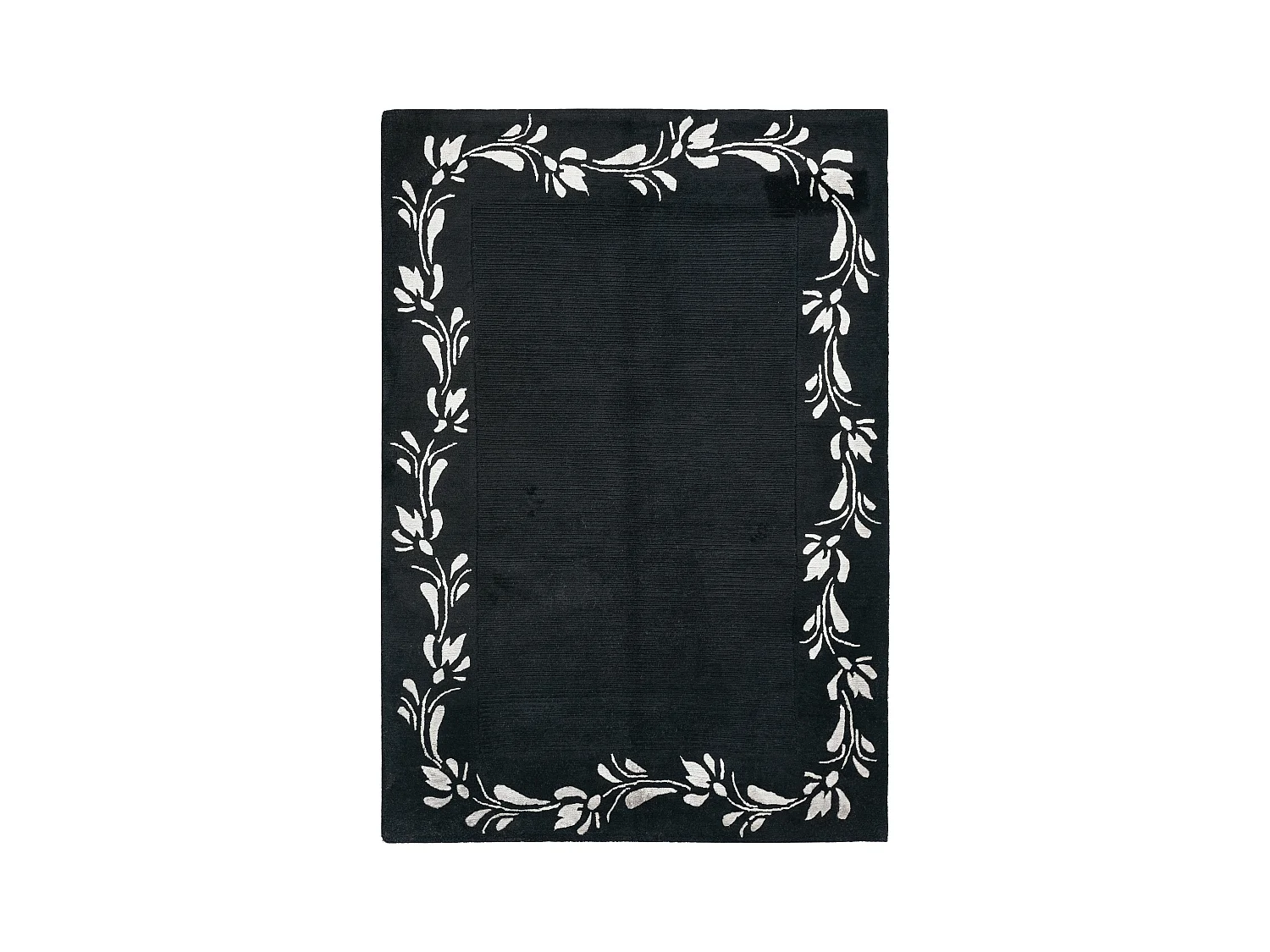 Tapis de laine 127x185 noir Darya