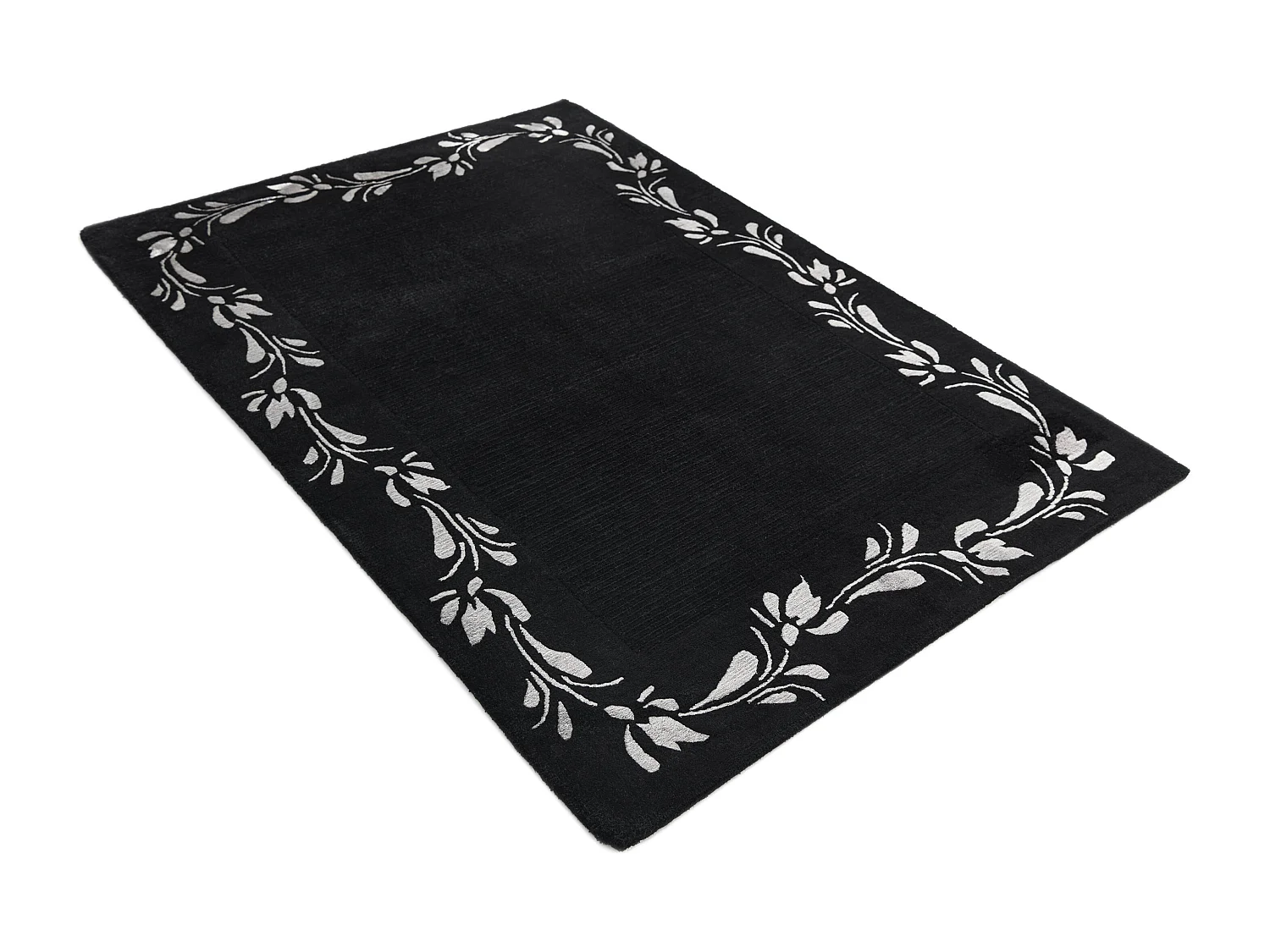 Tapis de laine 127x185 noir Darya