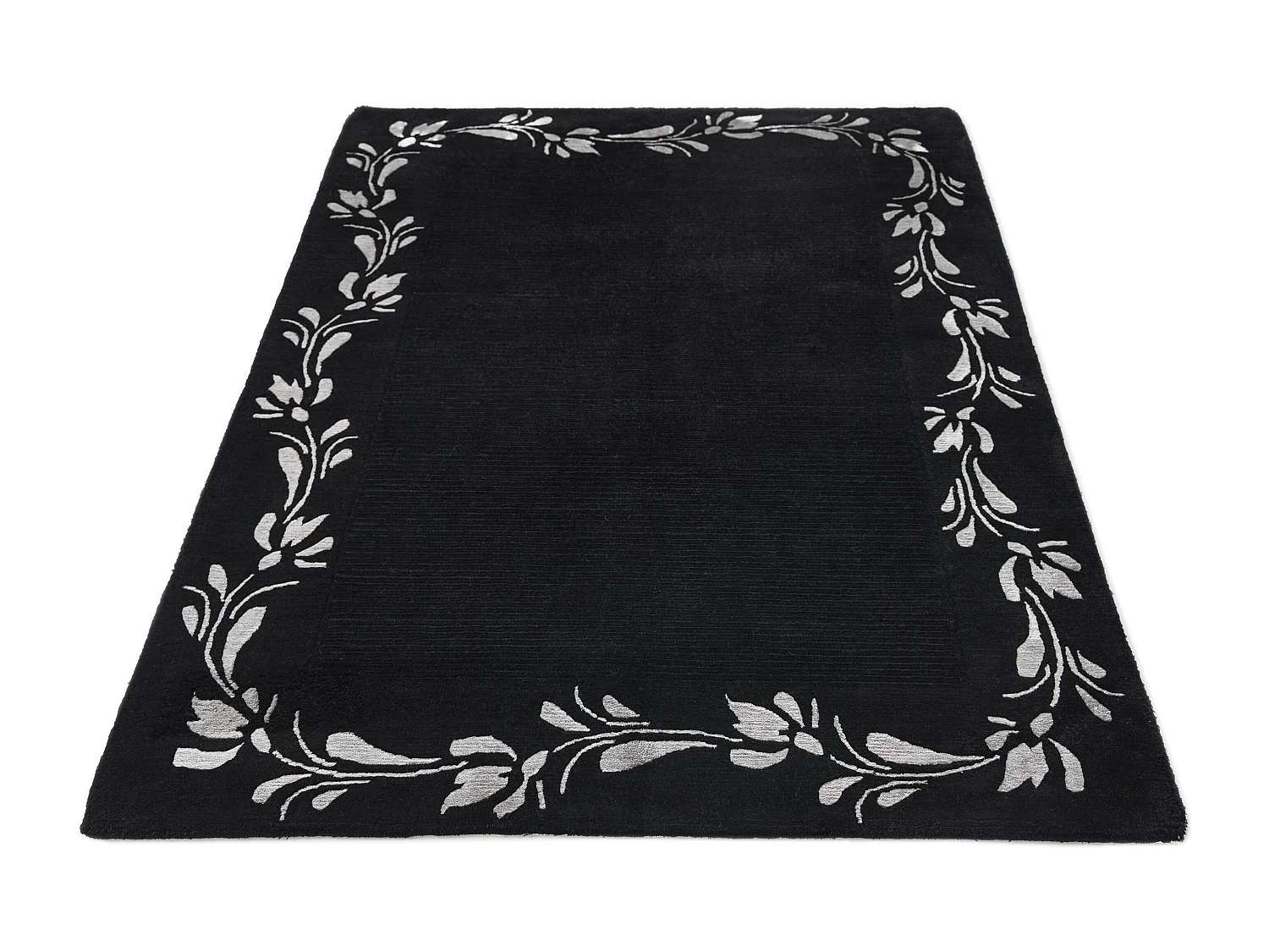 Tapis de laine 127x185 noir Darya