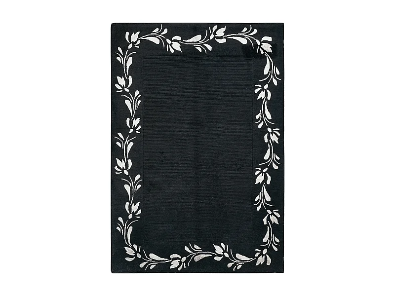 Tapis de laine 127x185 noir Darya