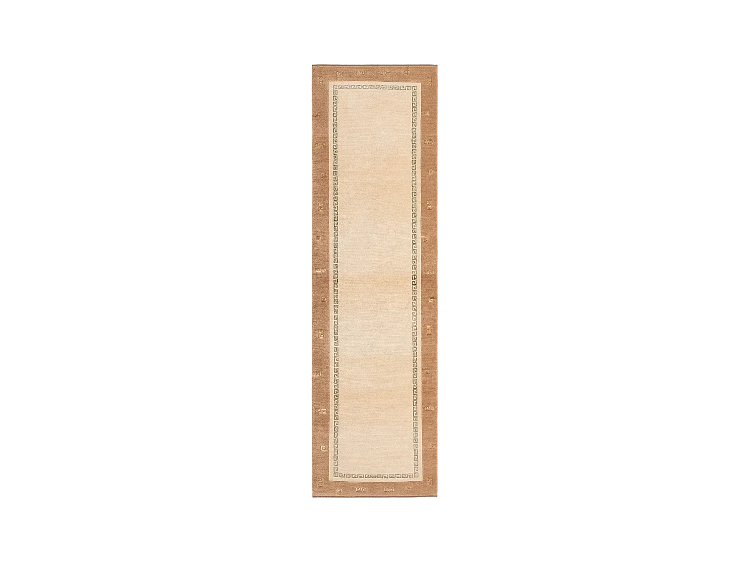 Tapis de couloir en laine 81x295 brun Darya