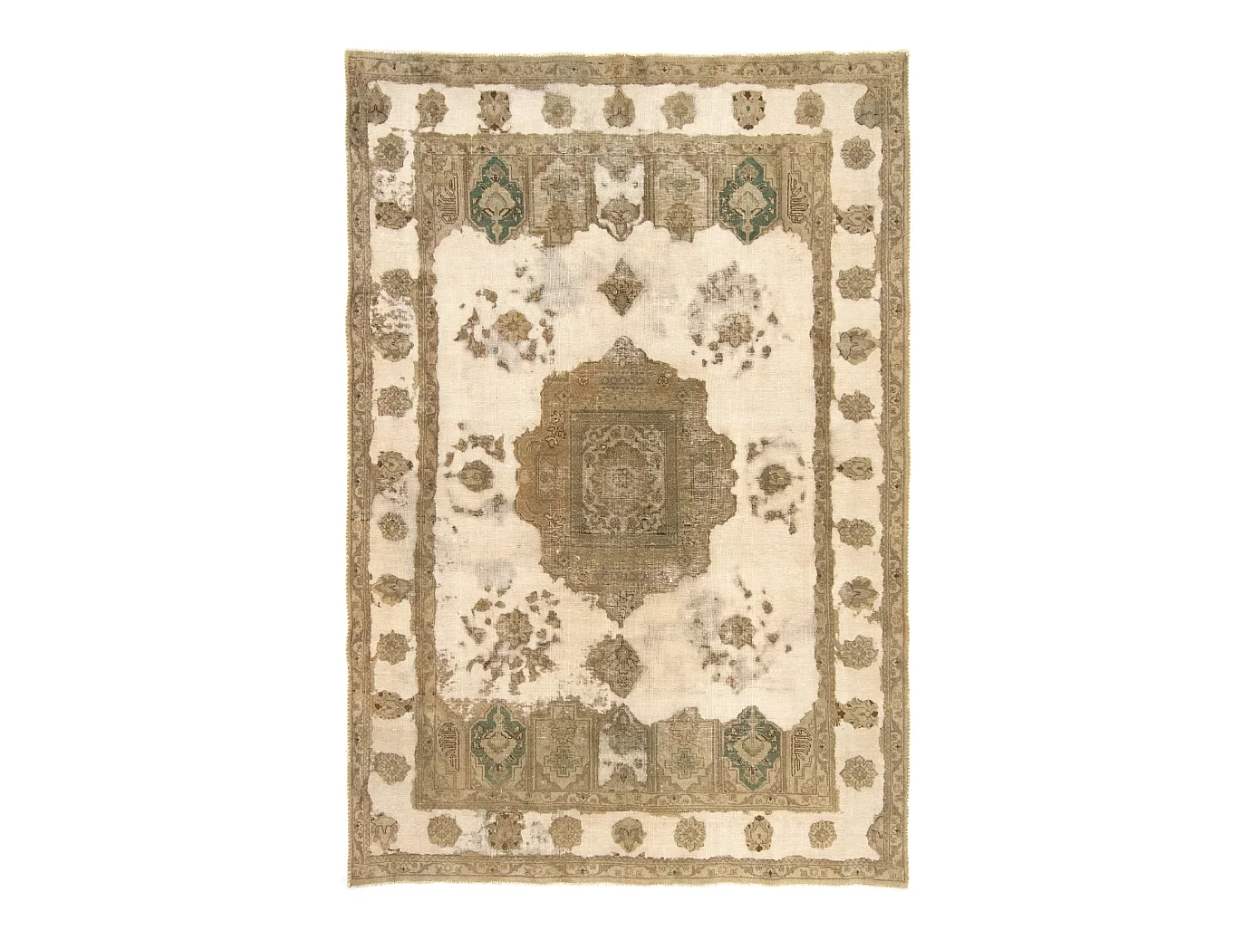 Tapis de laine 196x290 beige Vintage Royal