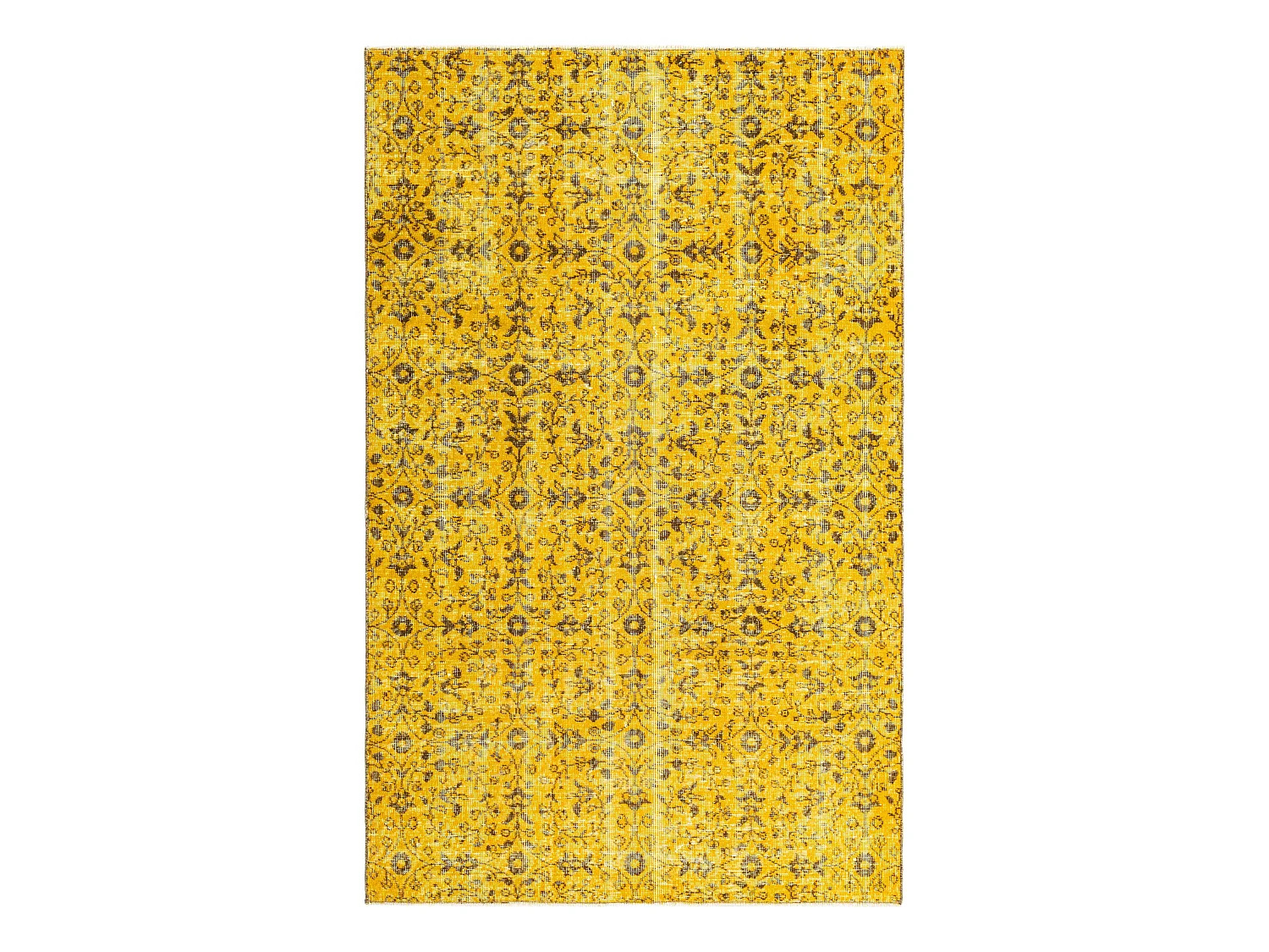 Tapis de laine 130x206 jaune Ultra Vintage