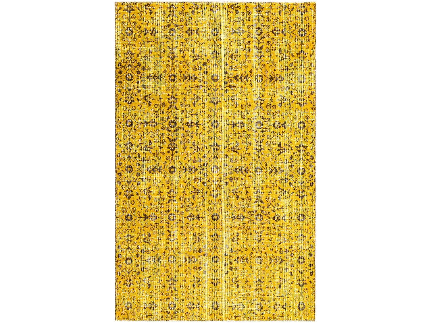 Tapis de laine 130x206 jaune Ultra Vintage