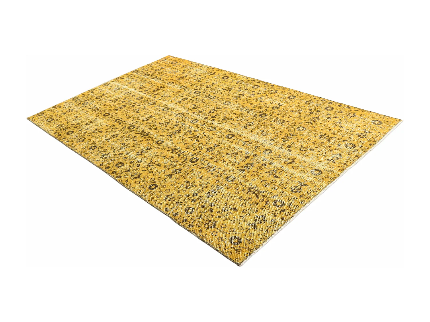 Tapis de laine 130x206 jaune Ultra Vintage
