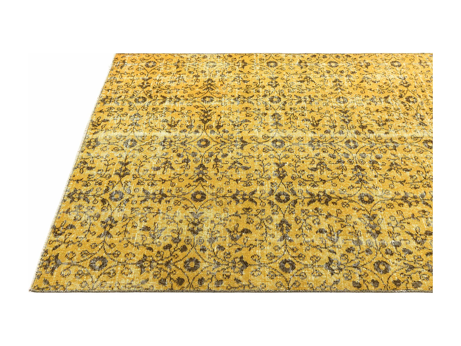 Tapis de laine 130x206 jaune Ultra Vintage