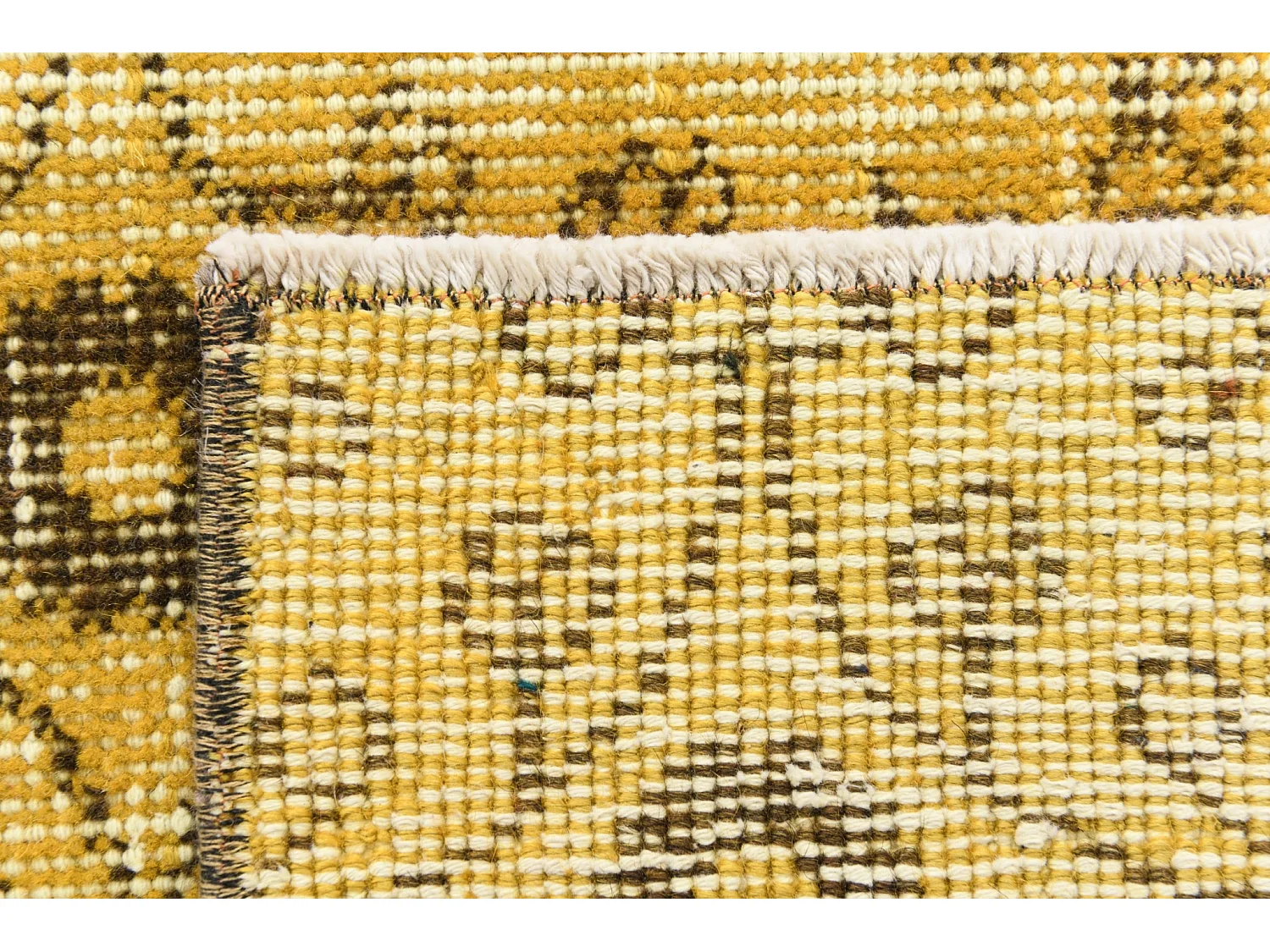 Tapis de laine 130x206 jaune Ultra Vintage