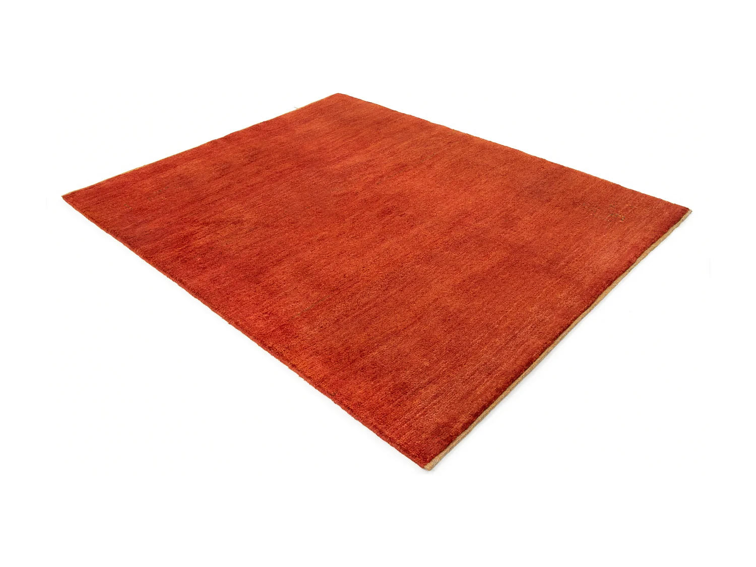 Wollteppich 154x189 Rot Gabbeh Shouli