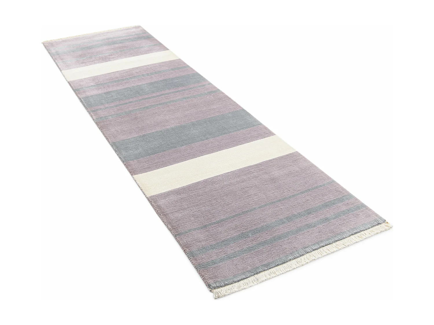 Läufer-Wollteppich 81x297 Rosa Darya