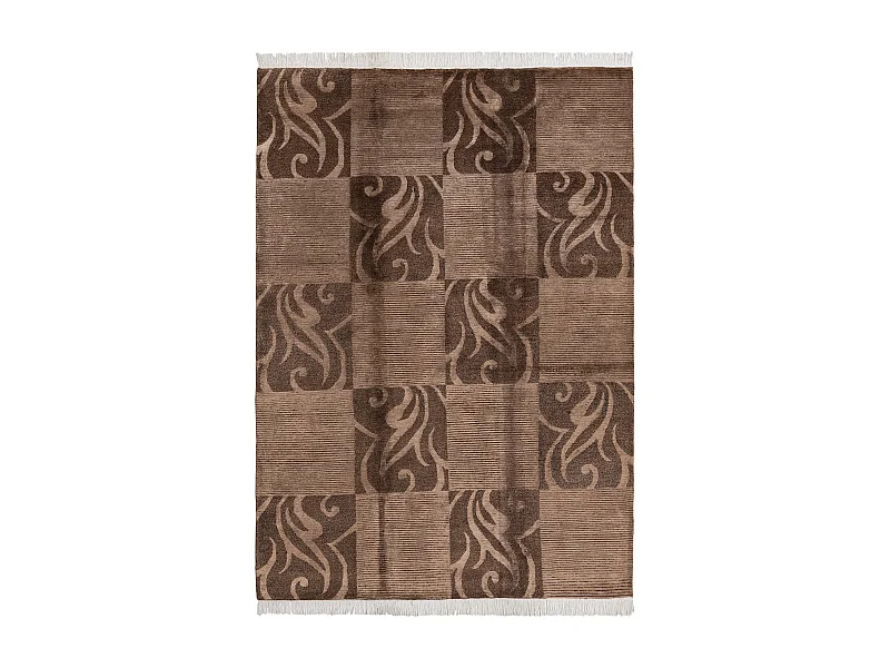 Tapis de laine 170x244 brun Darya