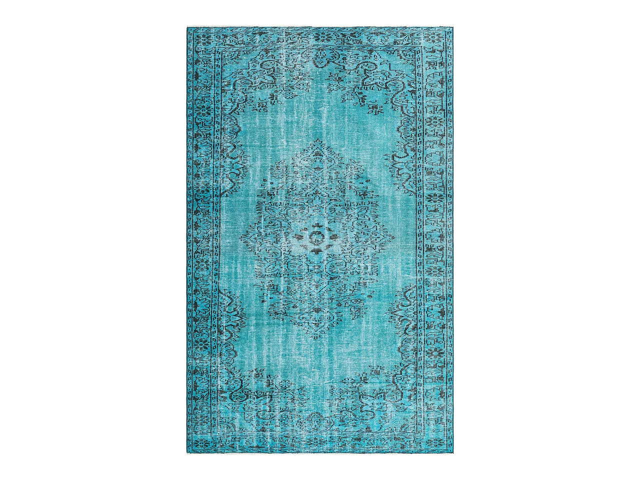 Tappeto in lana 173x277 Blu Ultra Vintage