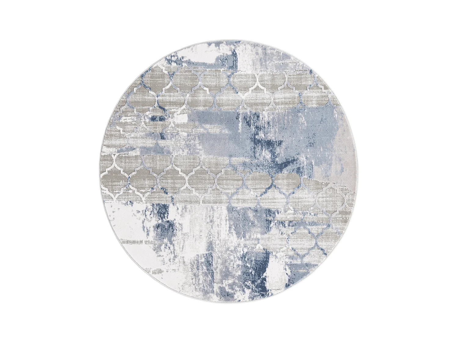 Tappeto 240x240 Blu Davos Mesh