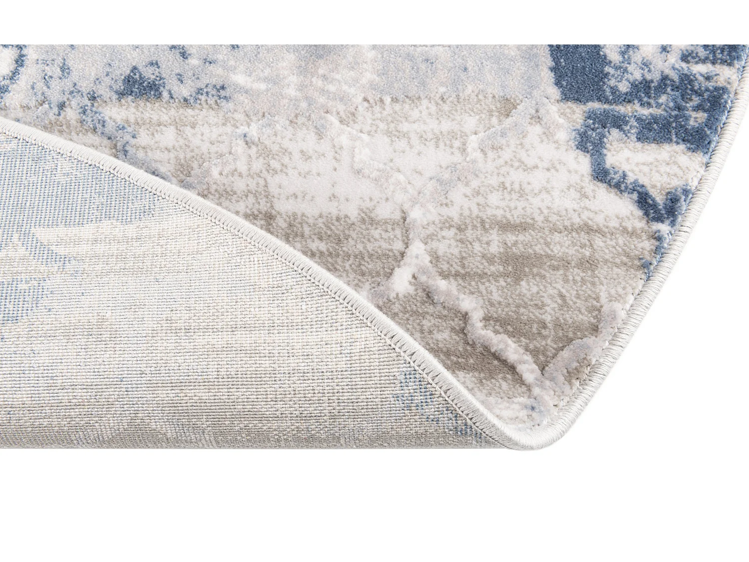 Tapis 240x240 Bleu Davos Mesh