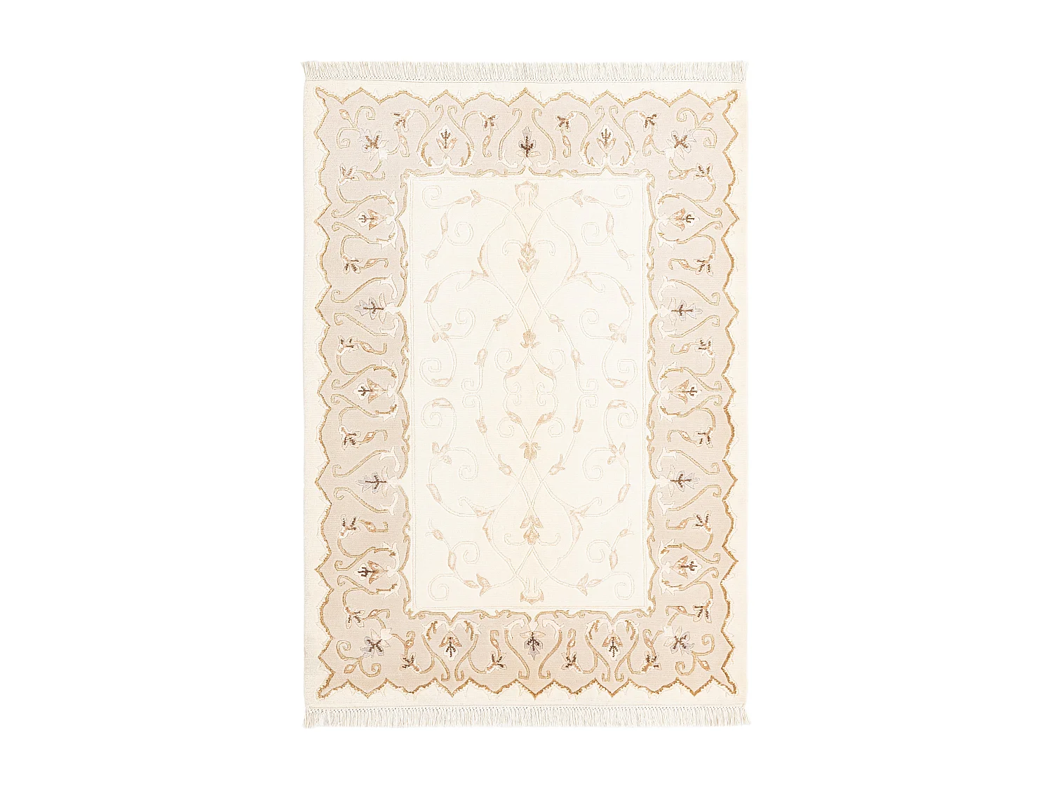 Tapis de laine 122x178 beige Darya