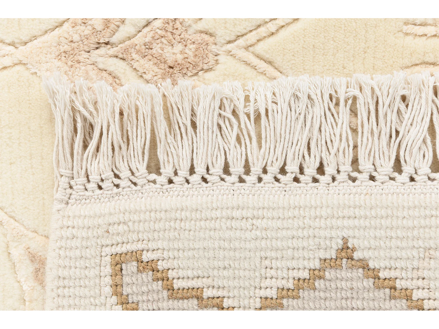 Tapis de laine 122x178 beige Darya