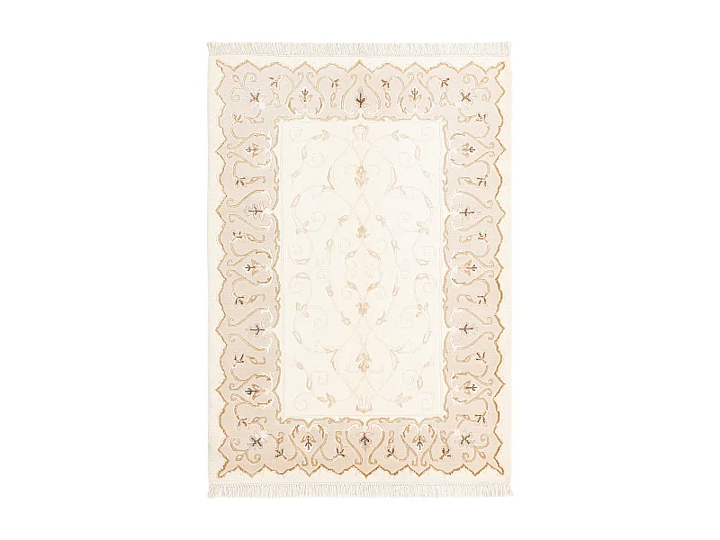 Tapis de laine 122x178 beige Darya