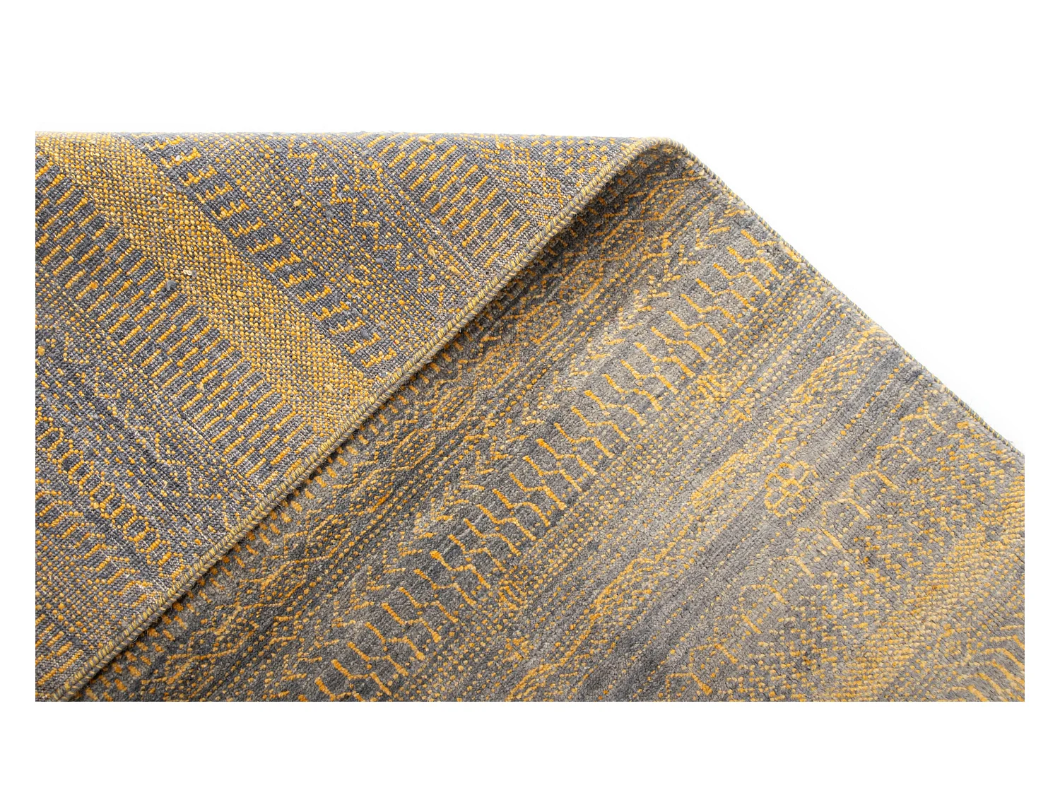 Tapis de laine 156x209 gris Juma