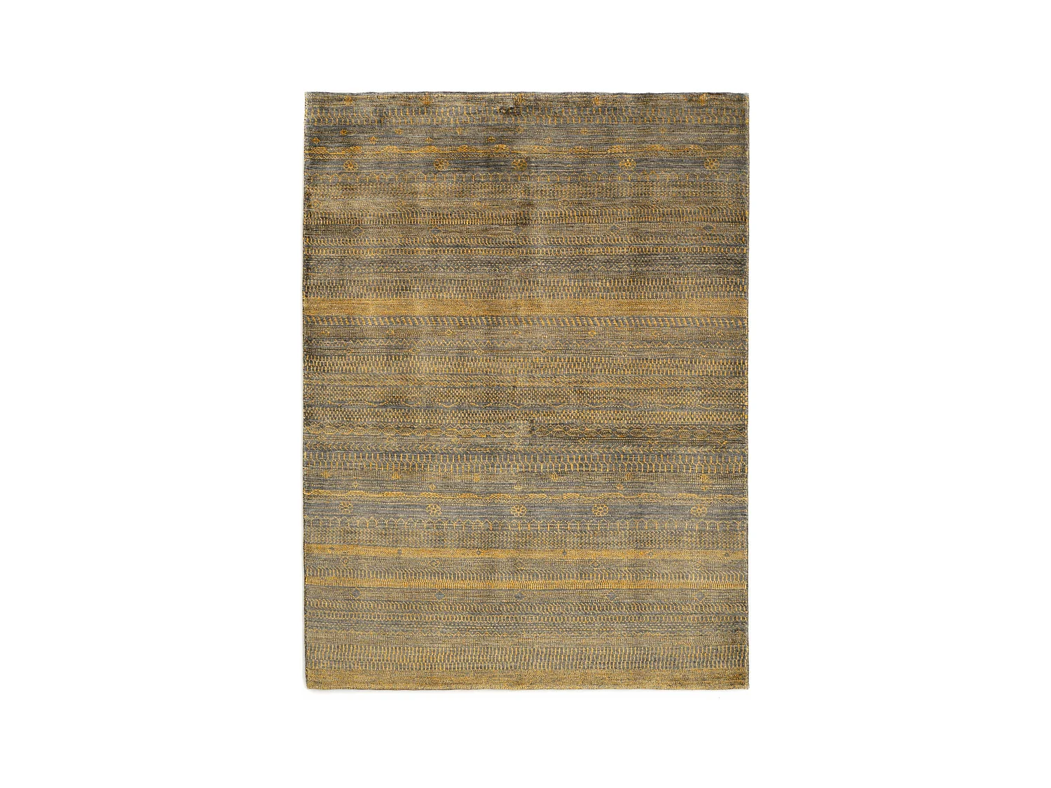 Tapis de laine 156x209 gris Juma