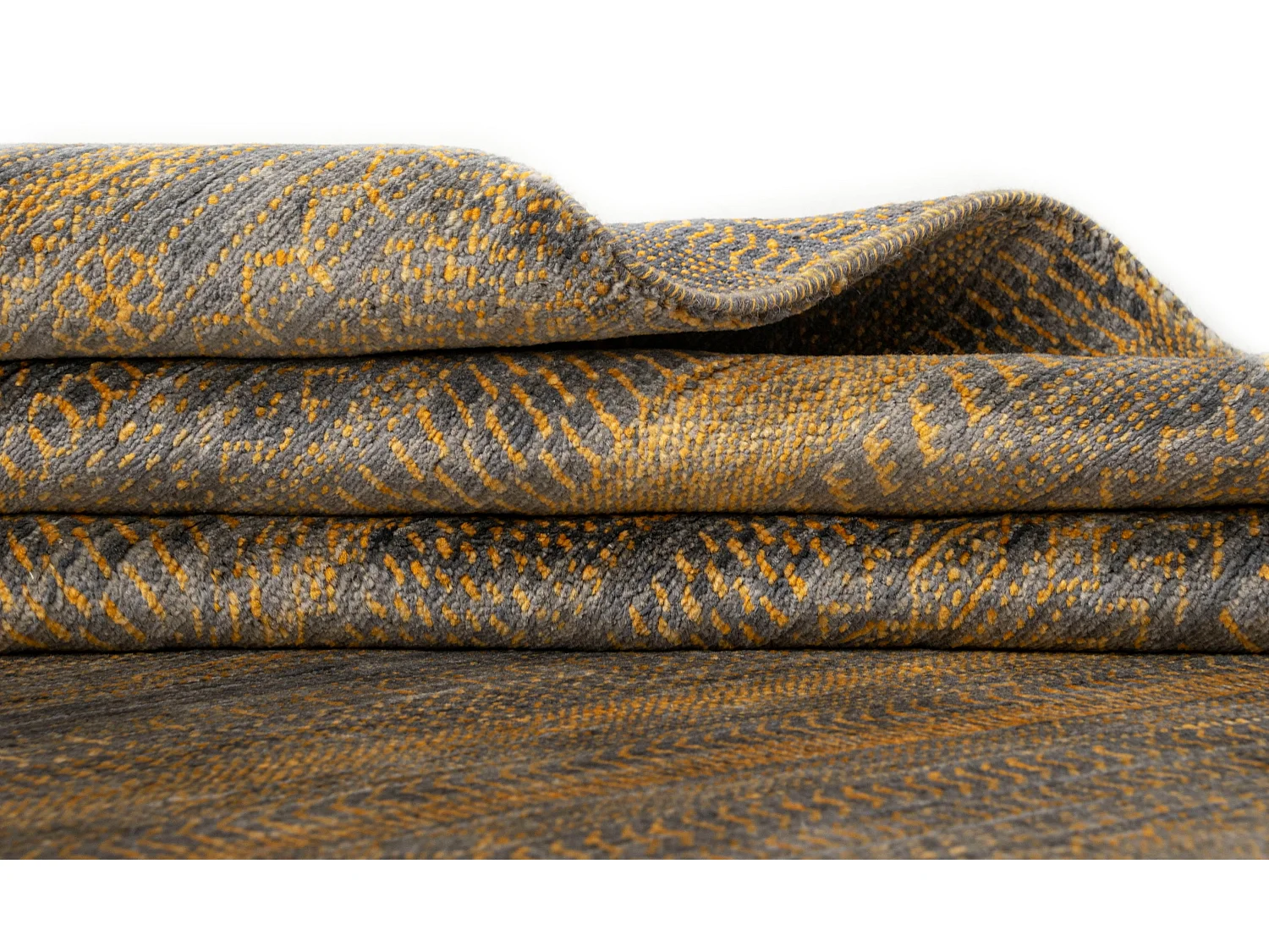 Tapis de laine 156x209 gris Juma