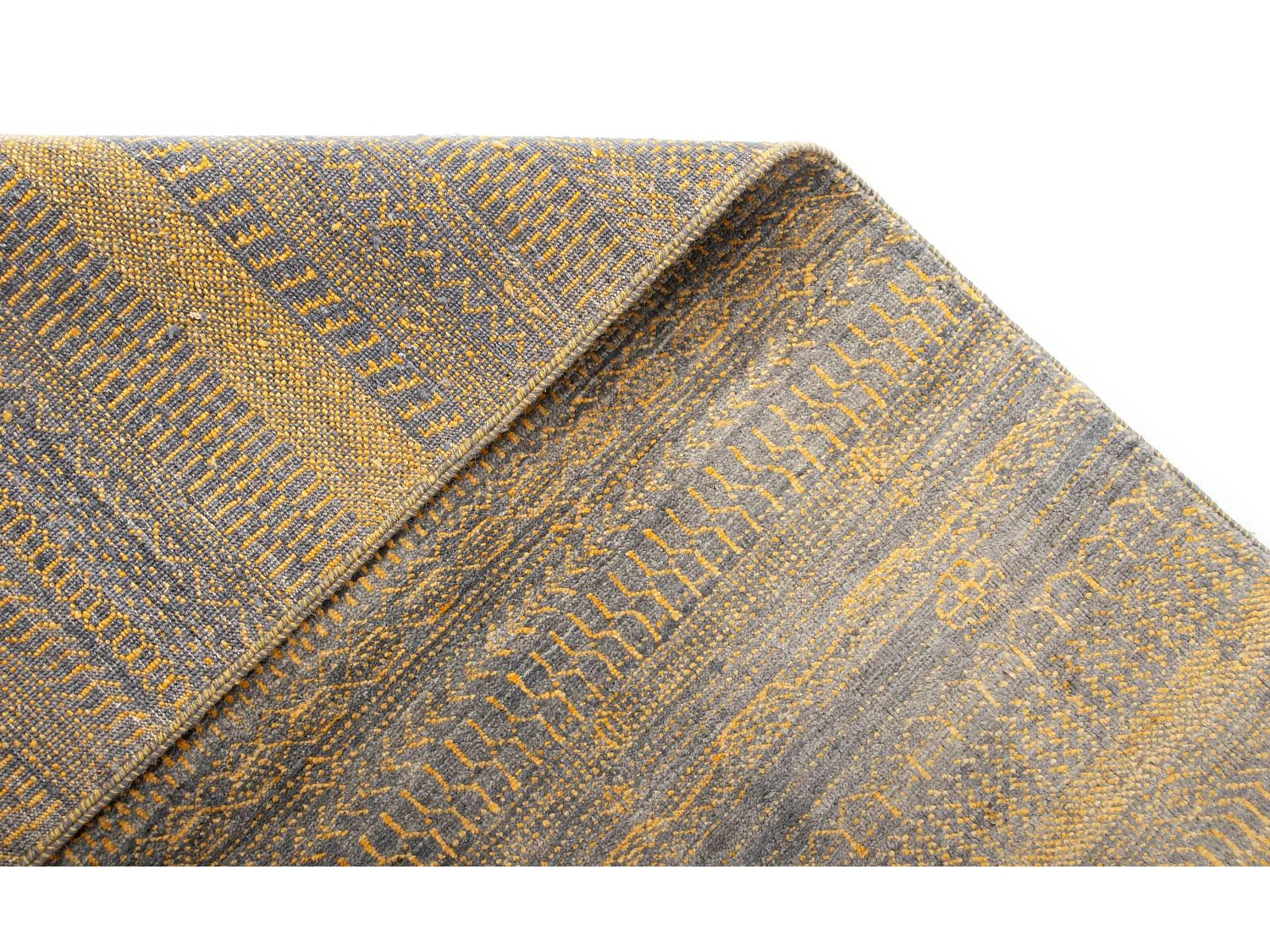 Tapis de laine 156x209 gris Juma