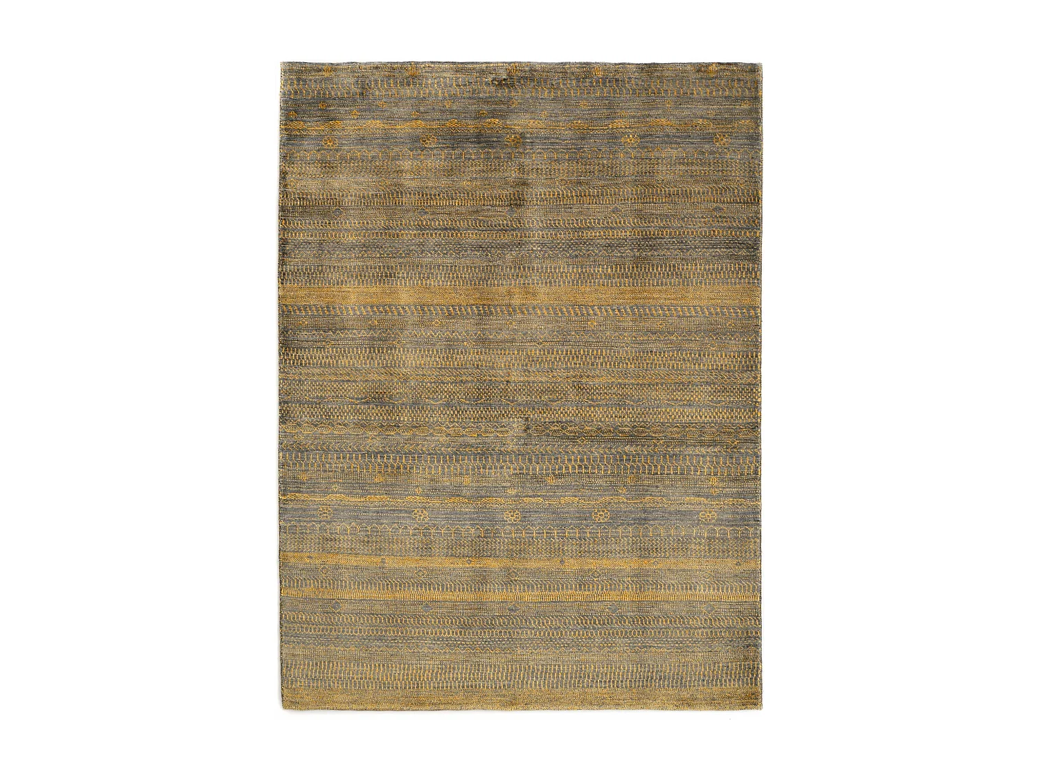 Tapis de laine 156x209 gris Juma