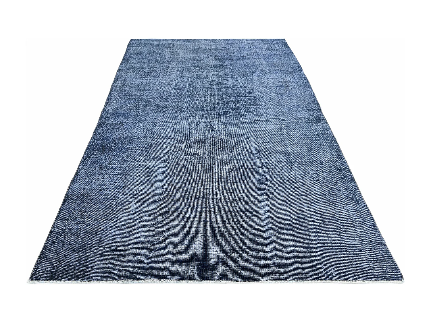 Tapis de laine 150x269 Bleu Ultra Vintage